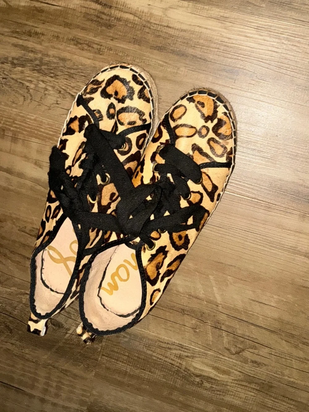 Sam Edelman Celina Platform Espadrille leopard/cheetah print, size 8 1/2